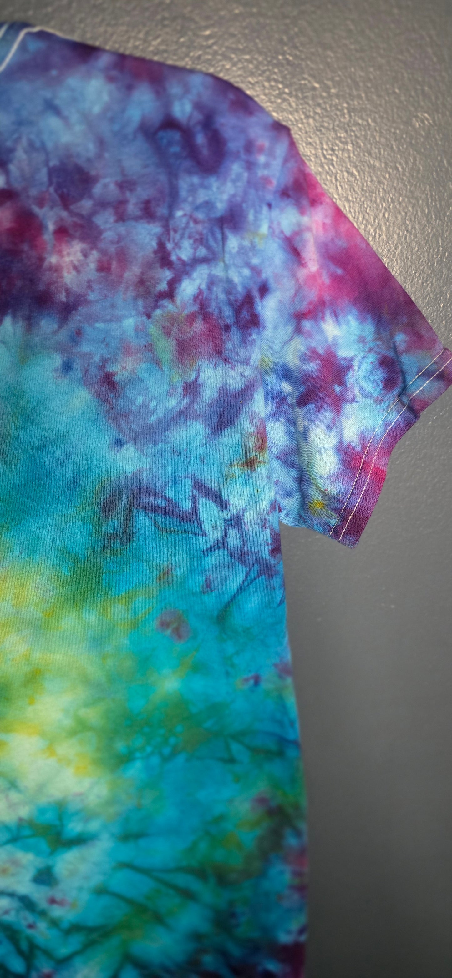 🌀 Hand-Dyed Galaxy Burst Tee (Size Small)