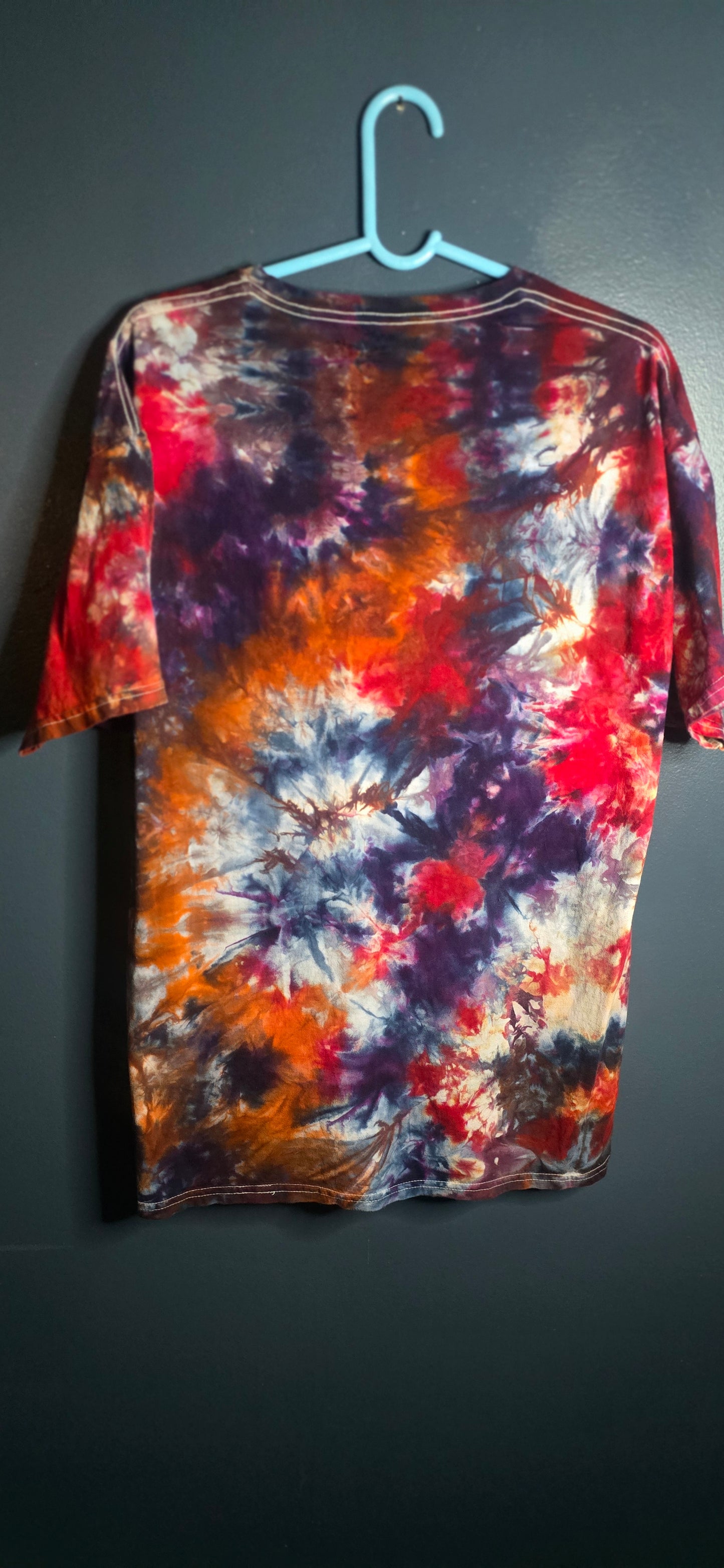 Handmade Ice Dye Unisex T-Shirt XL – Moody Alternative Tie Dye • Grunge Hippie Style • One of a Kind
