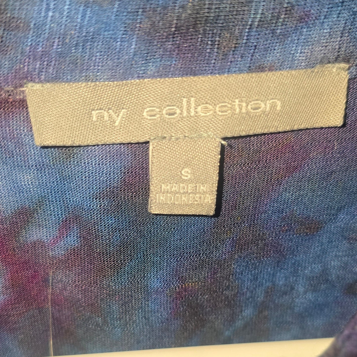 Upcycled - NY Collection Lace-Front Tie-Dye Blouse – Size Small