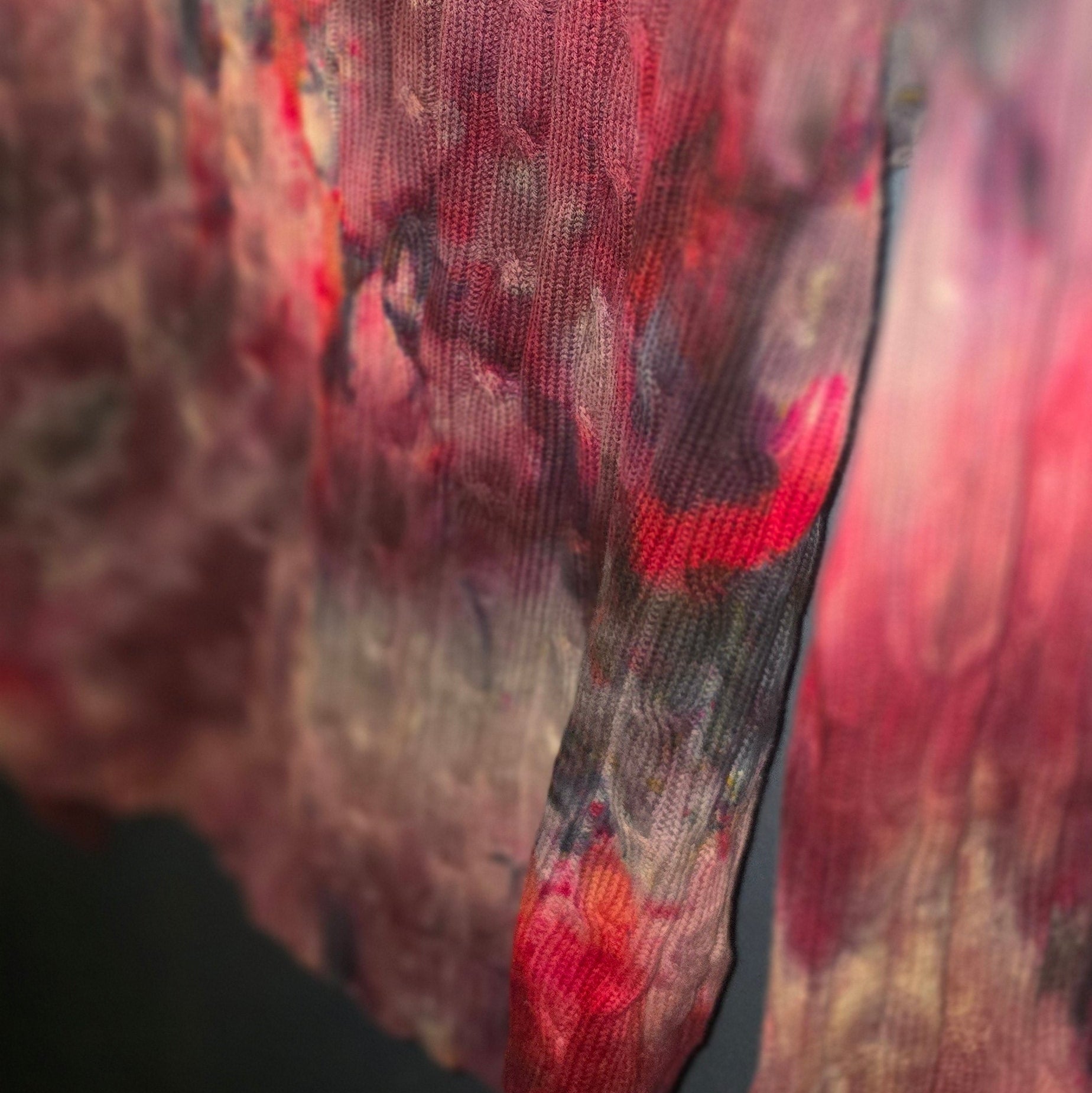 Upcycled Tie-Dye Ribbed Turtleneck – Liz & Co Women’s Medium