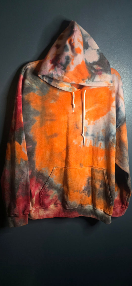 Gildan Heavy Blend Tie Dye Hoodie XL Unisex Pullover Multicolor