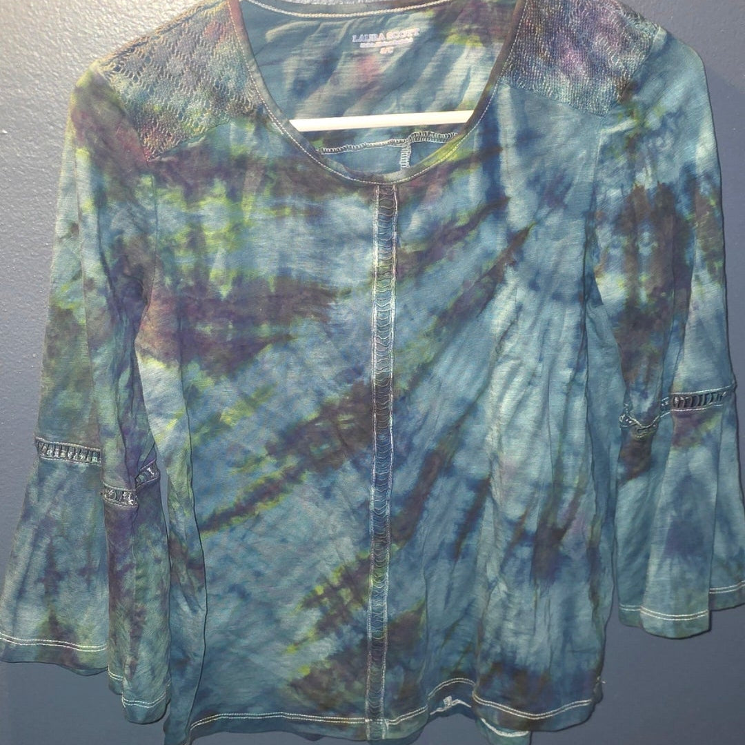 Upcycled Tie-Dye Boho Top – Laura Scott Women’s Small