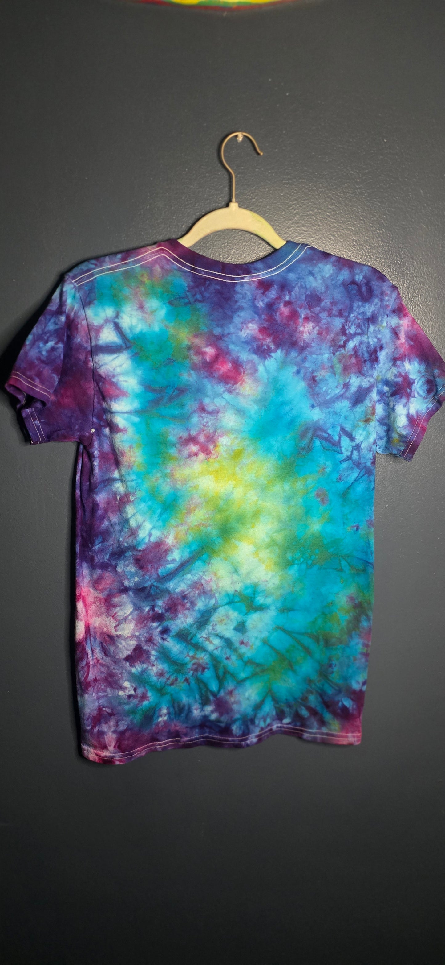 🌀 Hand-Dyed Galaxy Burst Tee (Size Small)